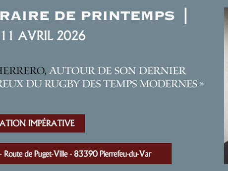 Literary talk with Daniel Herrero at Château de l'Aumérade