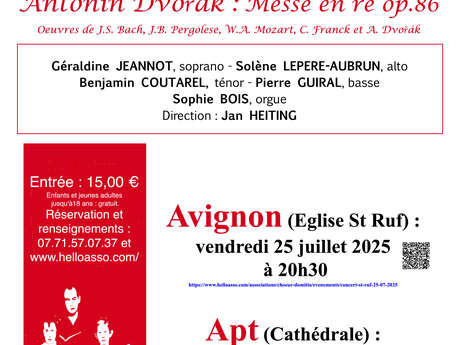Chœur Domitia : Concert Dvorak