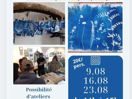 Atelier créatif: le Cyanotype ou procédé au Bleu de Prusse