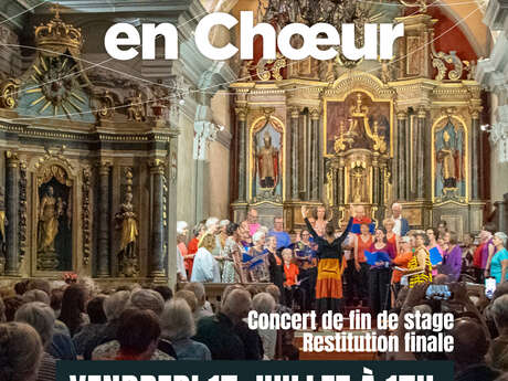Concert de chant choral avec les choristes de Vacances en Choeur