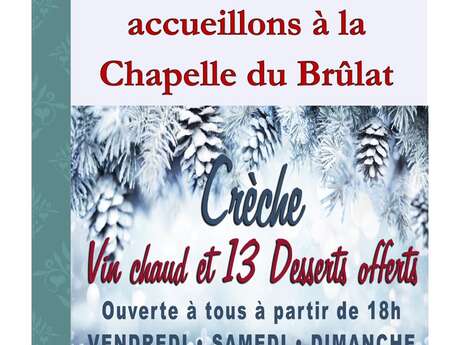 Crèche, vin chaud et 13 desserts