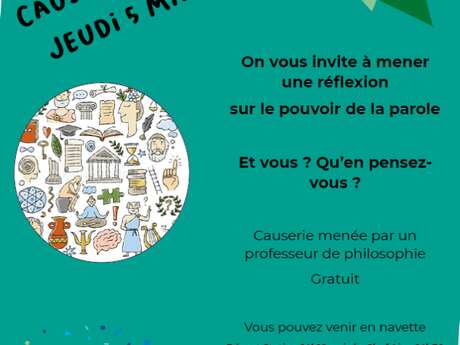 Causerie philo : Le pouvoir de la parole