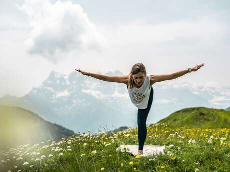 Begeleide wandeltocht met Martine en Audrey: yoga-special
