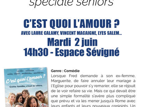 Ciné Seniors - C'est quoi l'amour ?
