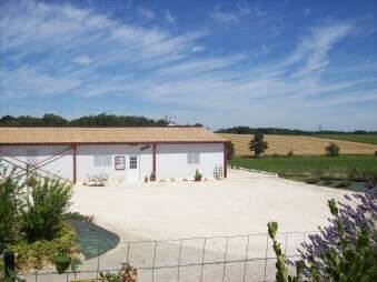 Motorhome area in a farm