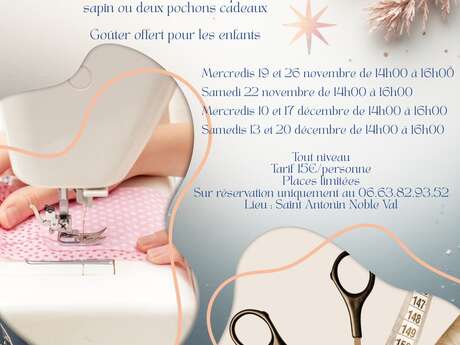 Ateliers de Noël : coudre ses décorations !