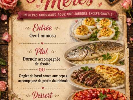 Menu de la Fête des Mères au Bistrot de Valernes