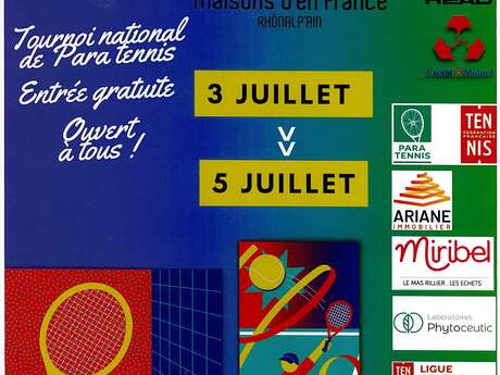 Open Maisons d'en France tournoi national Paratennis avec le Miribel Tennis Club