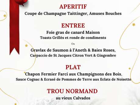 Christmas Menu 2025 - La Maison de la Sauce by Pignatelle - Beaulieu-sur-Mer