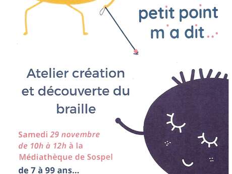 Atelier création et découverte du braille