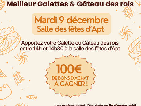 Concours AMATEURS, Meilleur Galettes & Gâteau des rois, ouvert à tous !