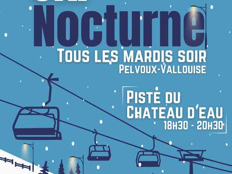 Ski nocturne et Snooc en musique