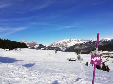 Snowshoe itinerary : Mont-Lachat via Les Reys