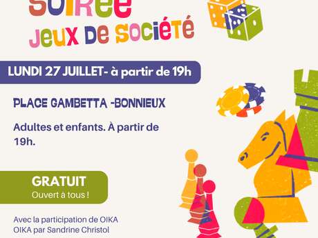 Soirée jeux de société