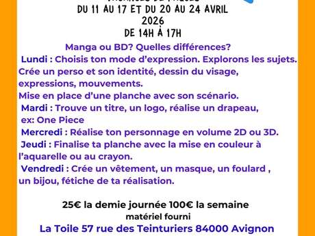 Stage créatif jeune public - Manga et BD