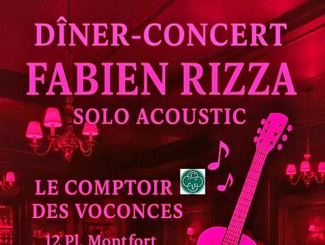 Dîner concert avec Fabien Rizza - Comptoir des Voconces