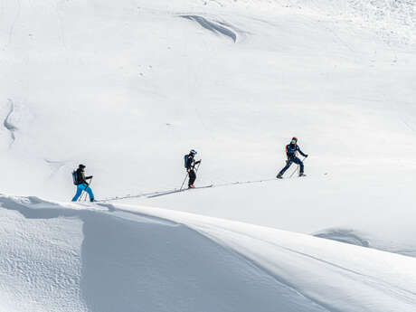 Ski touring-guided tour