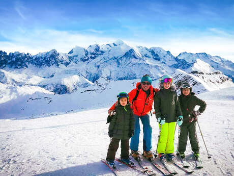Family ski lessons with Nicolas