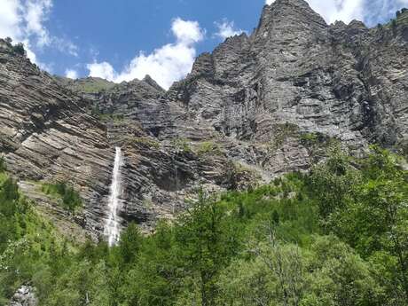 Cascade de la Pisse in Châteauroux-Les-Alpes