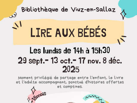 Lire aux bébés 0-18 mois à Viuz