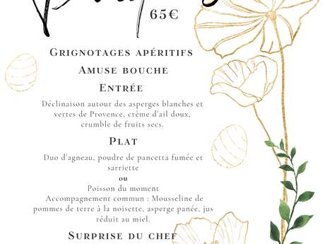 Menu de Pâques
