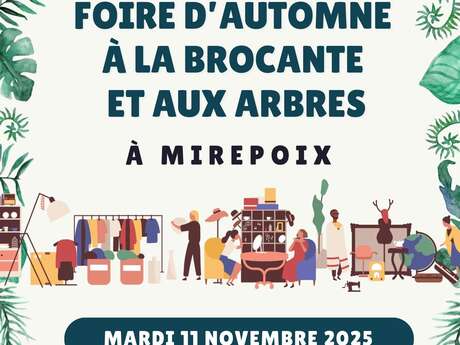 Foire d'automne à la brocante et aux Arbres