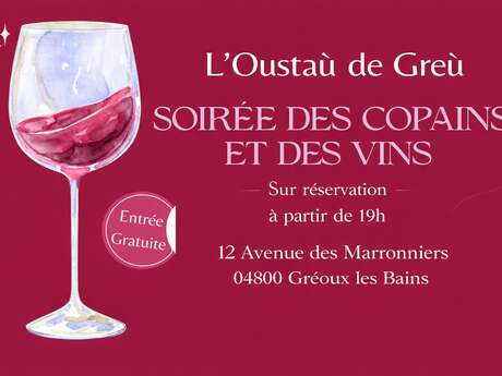 Soirée Dégustation « Des copains et des vins »