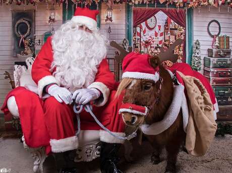Der Weihnachtsmann auf der Ranch de la Mène