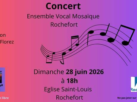 Concert : Ensemble vocal Mosaïque, Rochefort