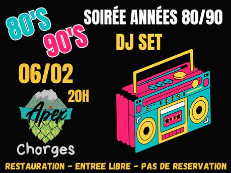 Soirée Années 80/90's