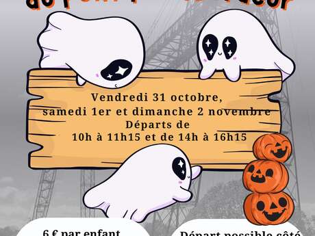 Halloween-Jagd auf der Transbordeur-Brücke