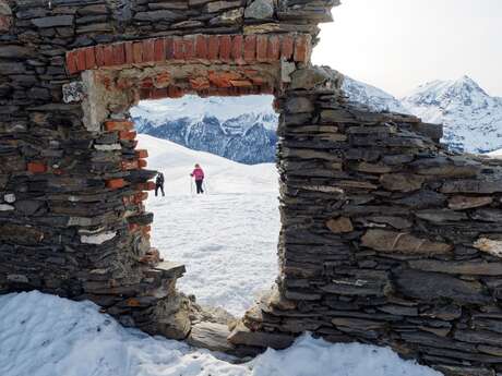 Le col de Bousson en raquettes