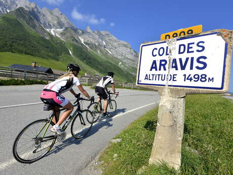 Aller cyclo : Col des Aravis