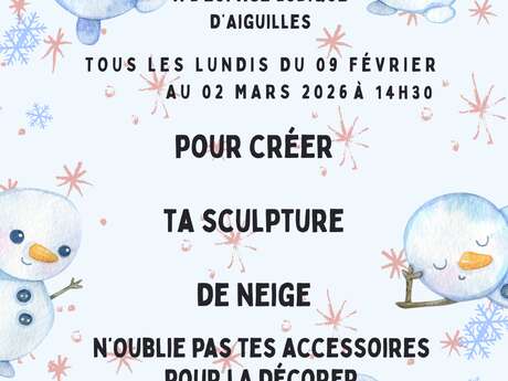 Atelier sculpture de neige