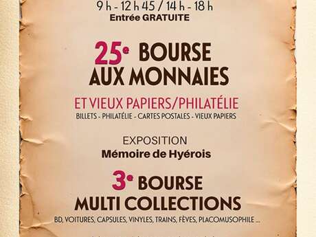 25ᵉ Bourse aux monnaies - Philately and old papers