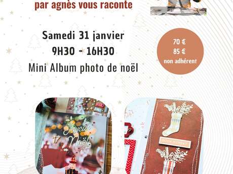 Journée scrapbooking : mini album photo de Noël