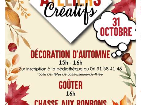 Ateliers créatifs "Automne" et chasse aux bonbons