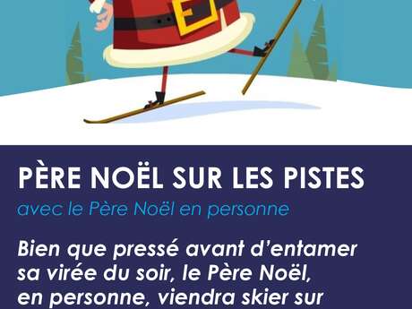 Père Noël sur les pistes