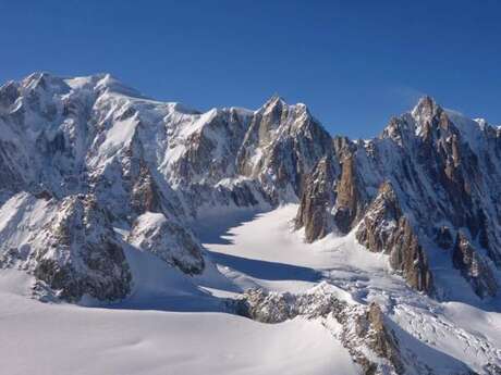 Raquettes Haute montagne Glacier du Géant - Compagnie des Guides de Chamonix