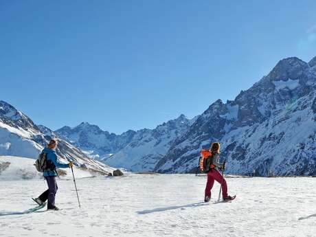 Le lac du Pontet en raquettes