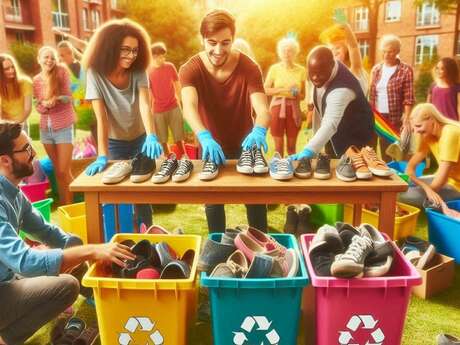 PÉDALER EN SOIRÉE "Recyclons les chaussures" Le 16 avr 2025