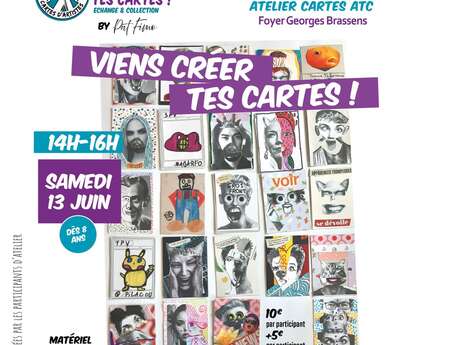 Atelier création de cartes ATC