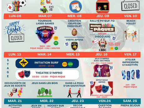 Animations de Ré Jeunesse à La Flotte - Avril