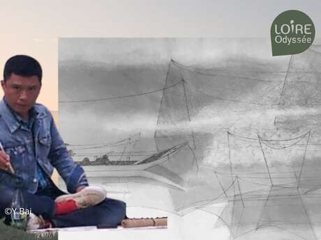 Exposición Encres de Loire, de Y-Baï, pintor chino