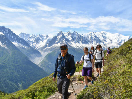 Randonnée pédestre collective à Megève