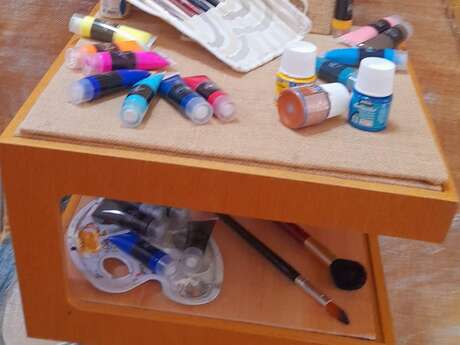 Espace Le Rayol - Atelier Peinture sur toile de jute