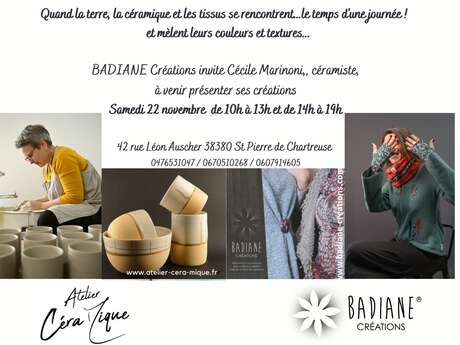 Atelier céramique chez Badiane créations