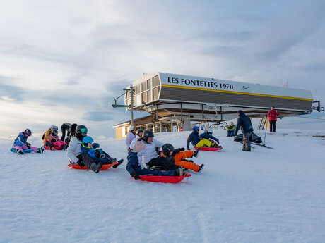 Taille ta courbe - Course de luge à la Joue du Loup