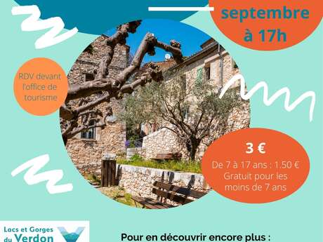 Visite guidée du village de Bauduen