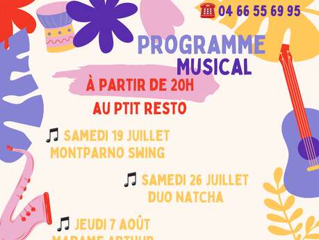 Concerts de l'Ete Au Ptit Resto